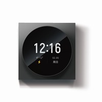 YLP-S系列墙面旋钮开关-标准版-肤感玻璃-晶墨灰